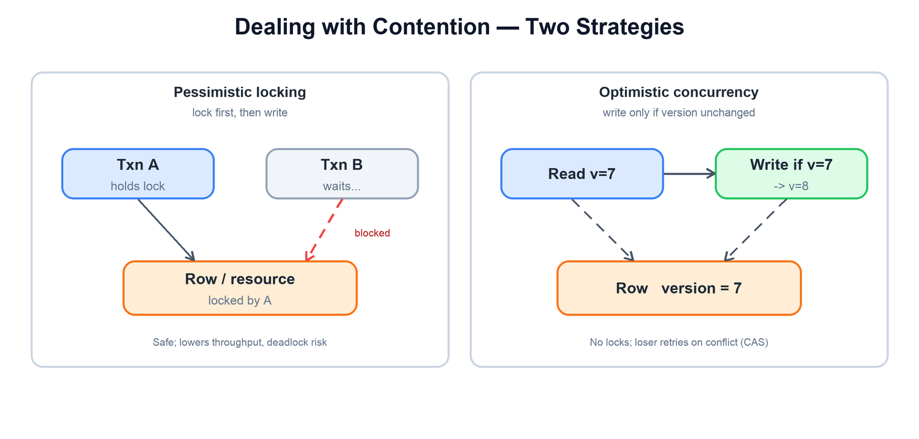 Contention strategies