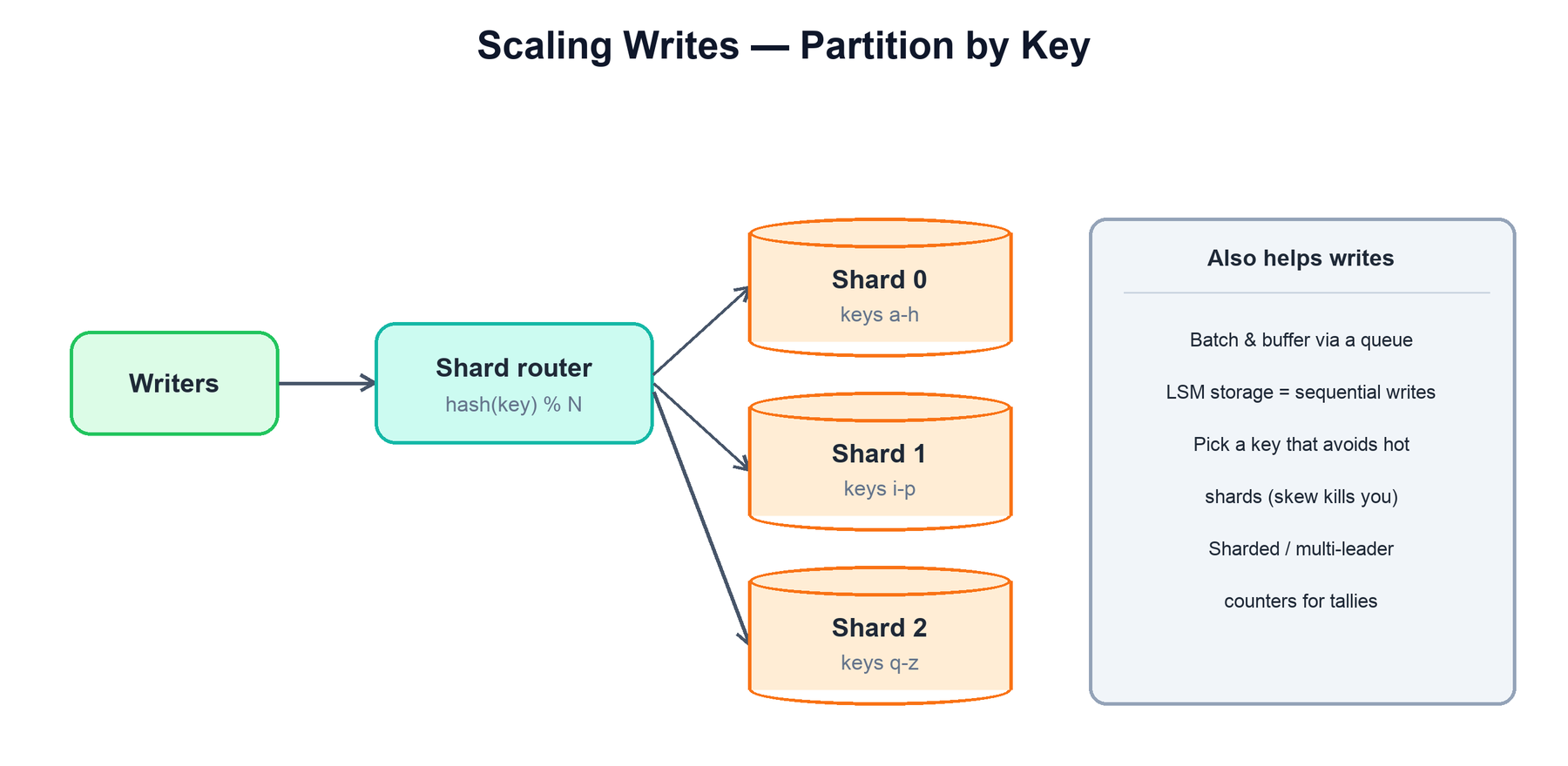 Scaling writes